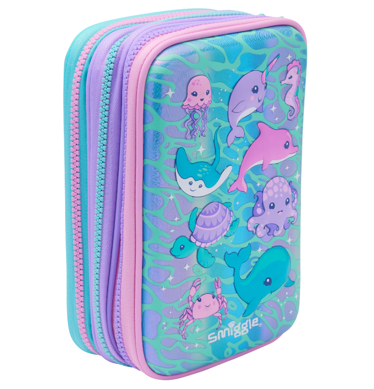 Smiggle Deniz Kızı Desenli Mermaid Kalem Kutusu