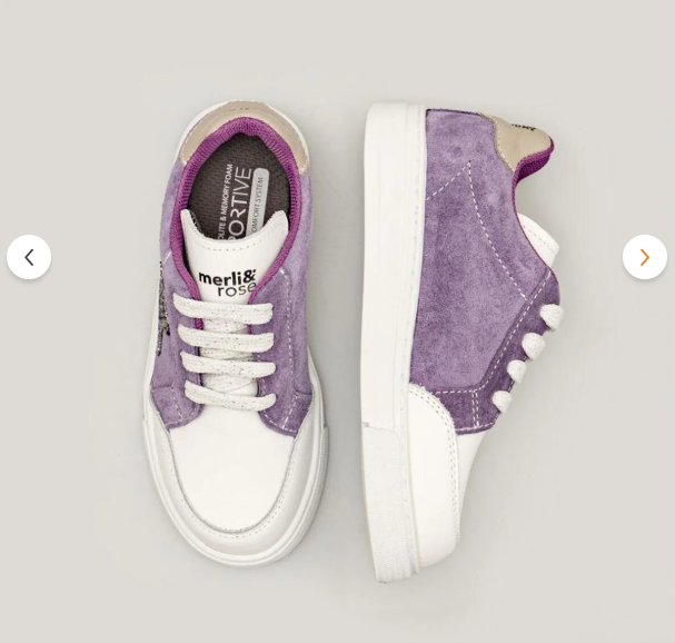 Merli&Rose Deri Star Sneaker Lila