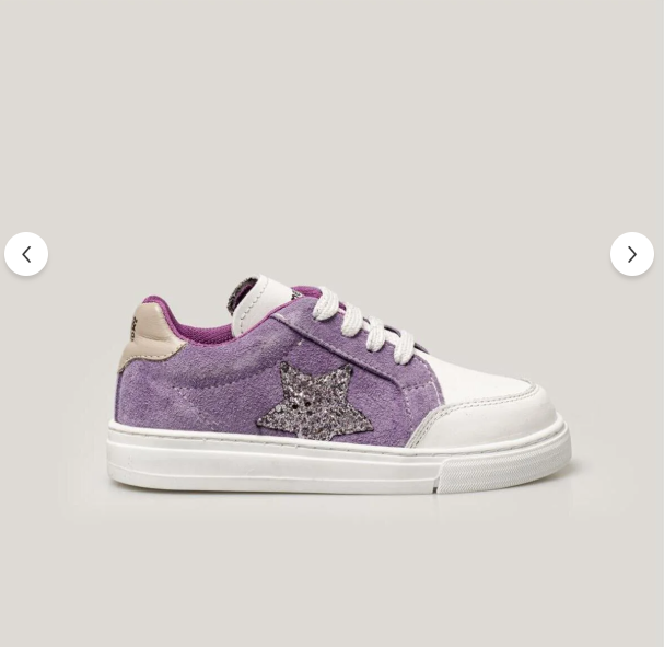 Merli&Rose Deri Star Sneaker Lila