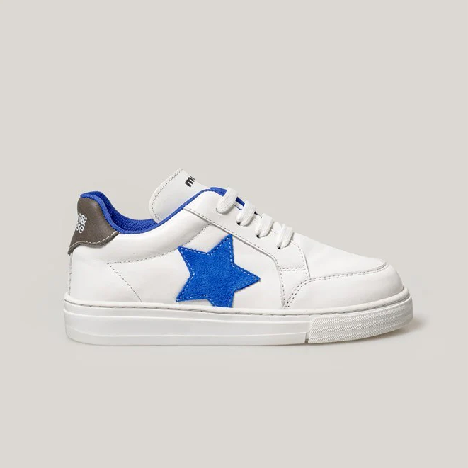 Merli&Rose Deri Star Sneaker Beyaz-Mavi