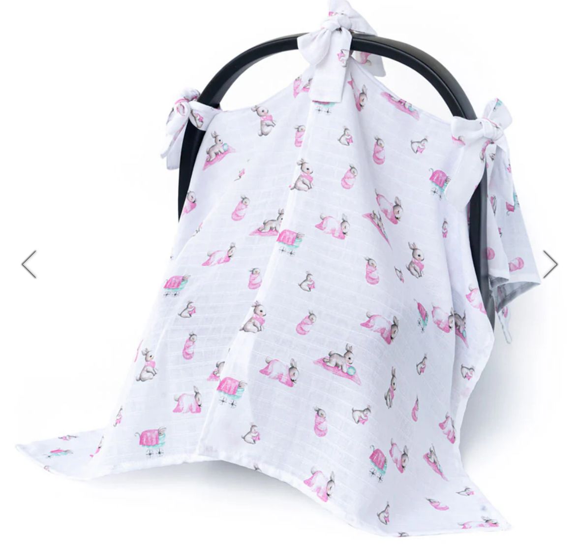 Müslin Puset Örtüsü - Bébé Lapin Rose