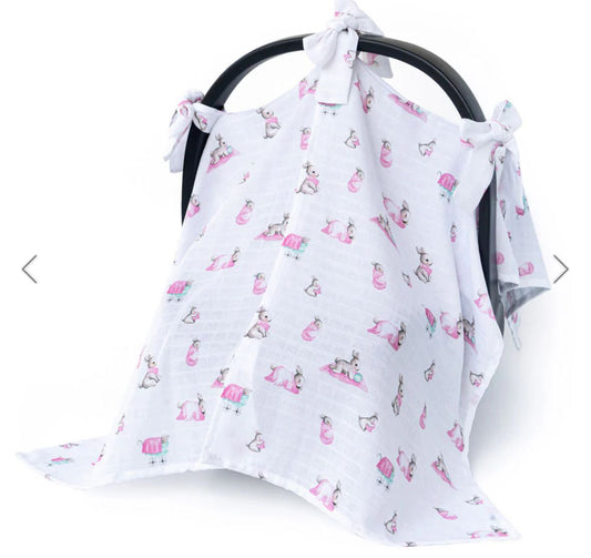 Müslin Puset Örtüsü - Bébé Lapin Rose