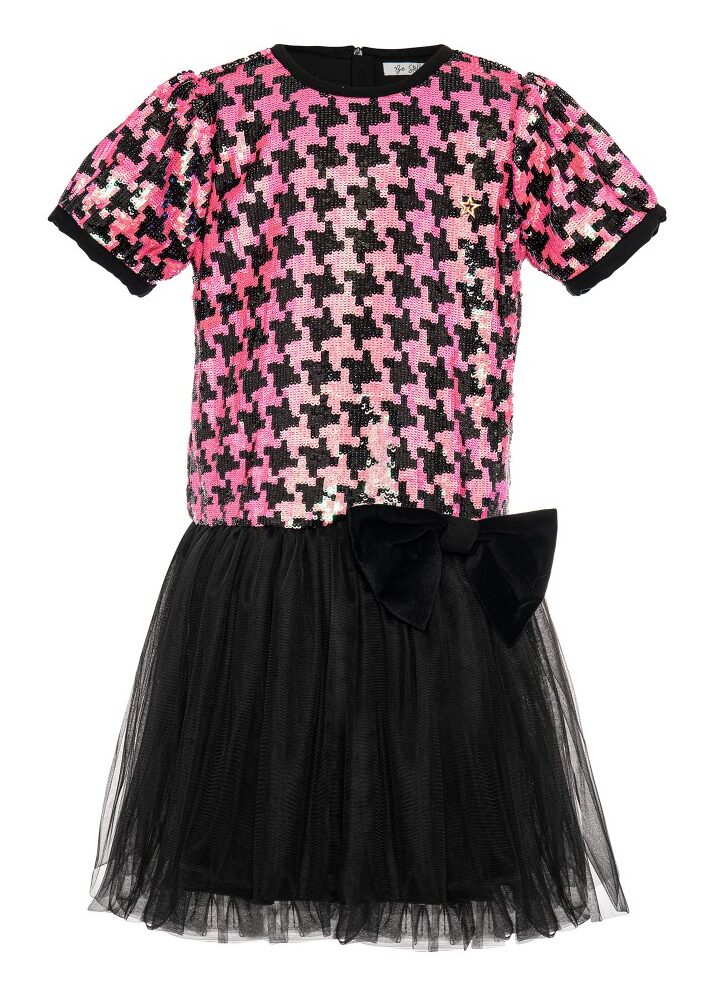 Be Stella Linda Pembe Kaz Ayaklı Desenli