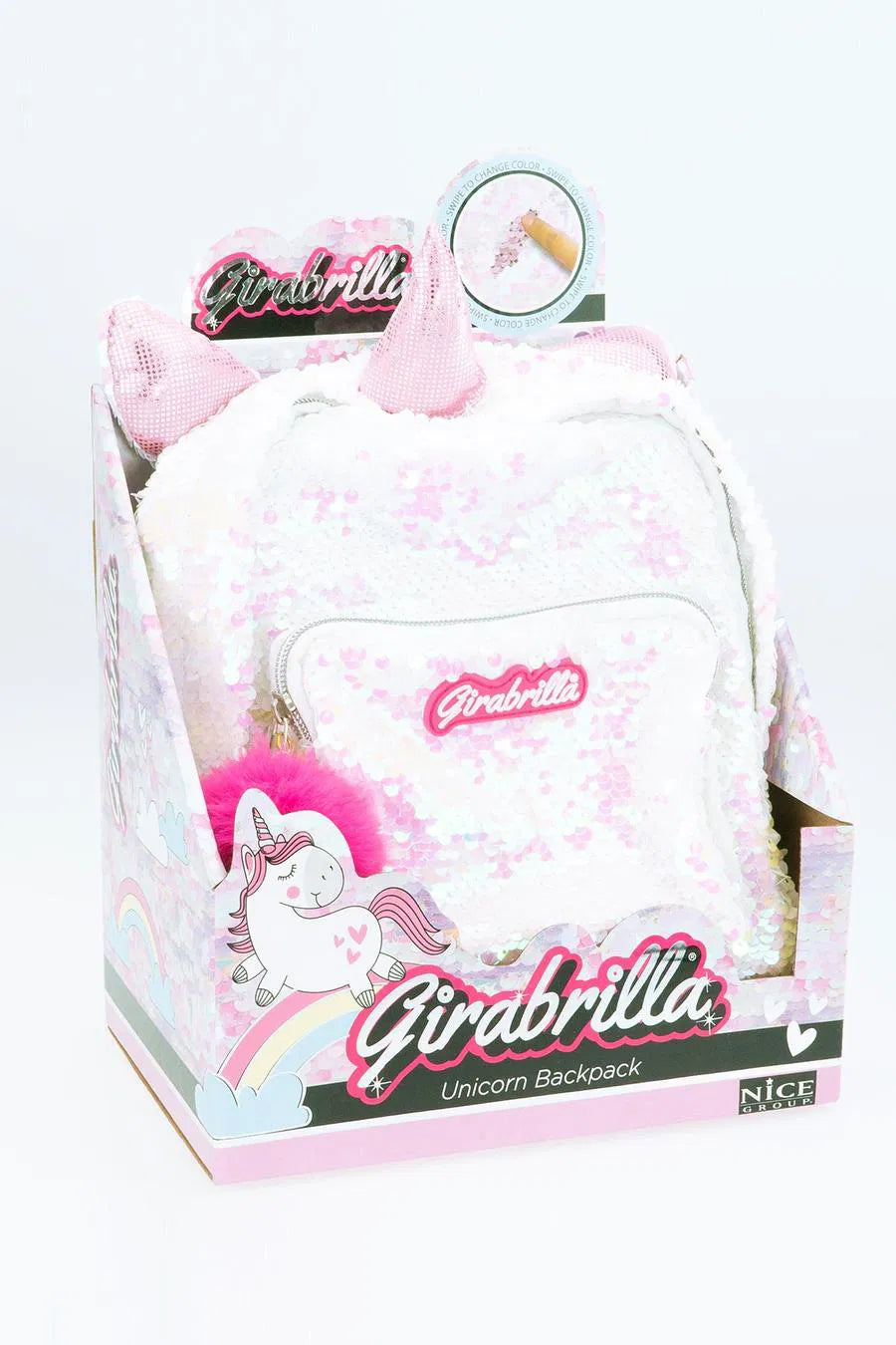 Girabrilla Payetli Sırt Çantası Unicorn