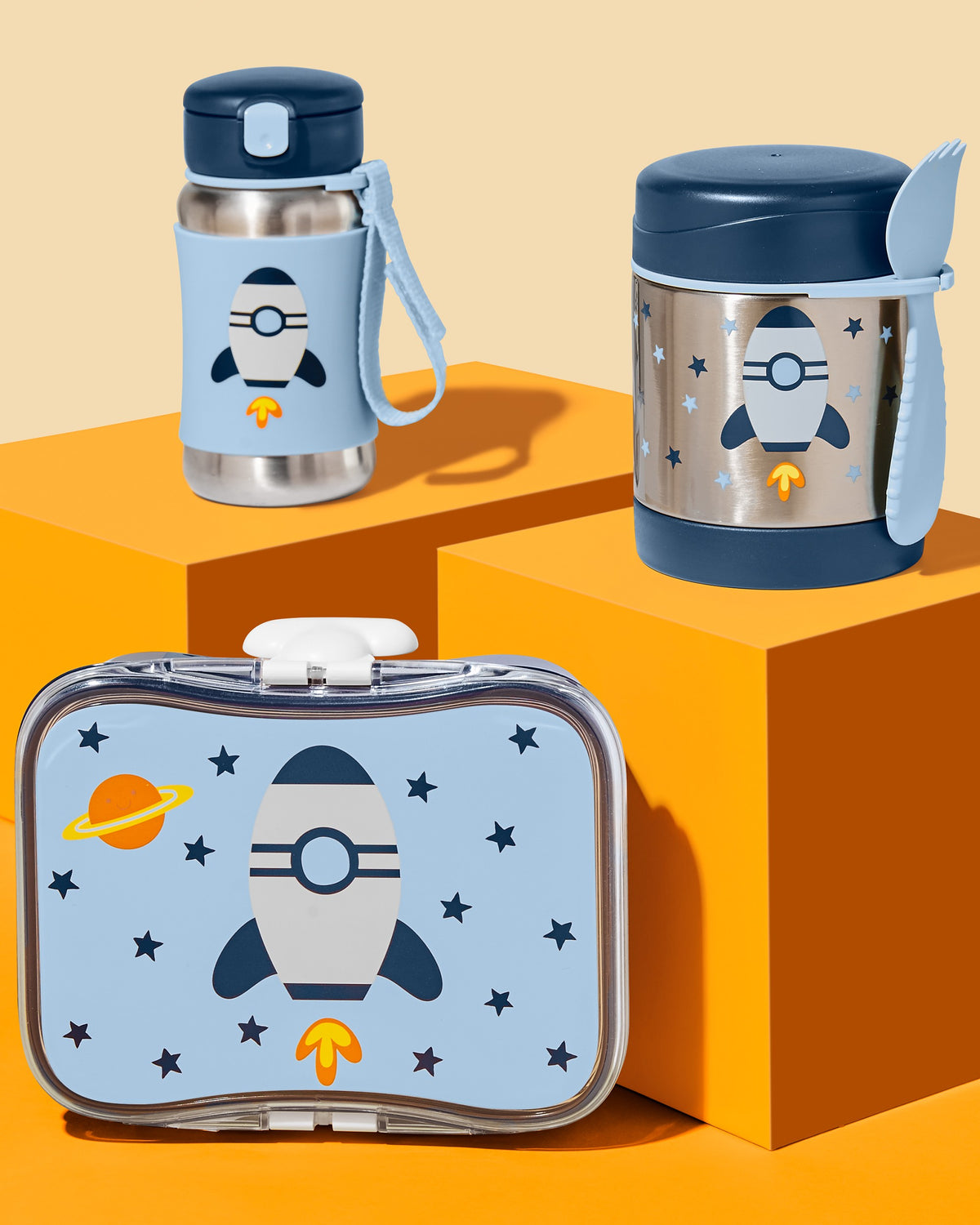 Skip Hop Spark Style Pipetli Paslanmaz Çelik Suluk Roket