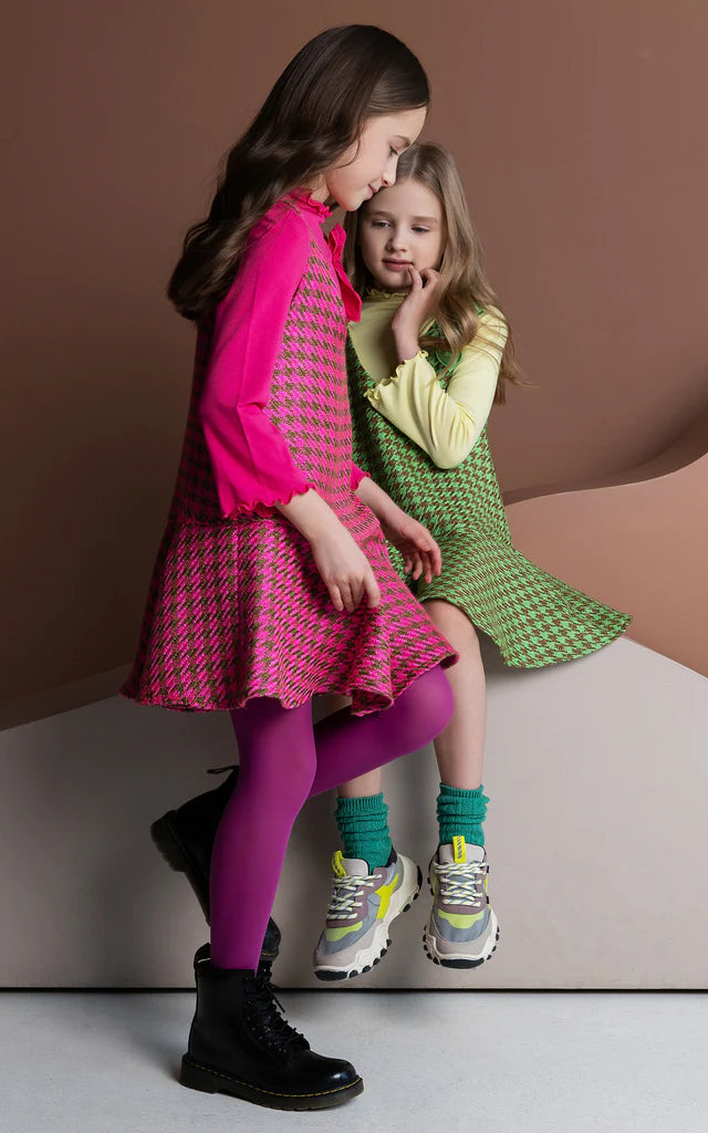 SheShe Pembe Kaşe Elbise ve Kombin Bluzü