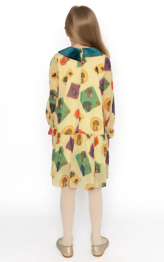 SheShe Köpek Desenli Elbise