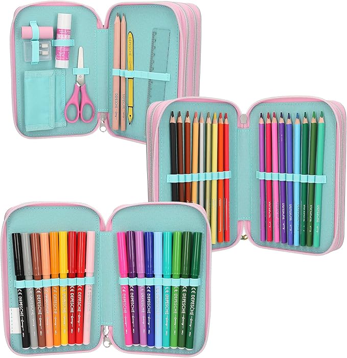 Top Model Dolu Kalem Kutusu Christy&June