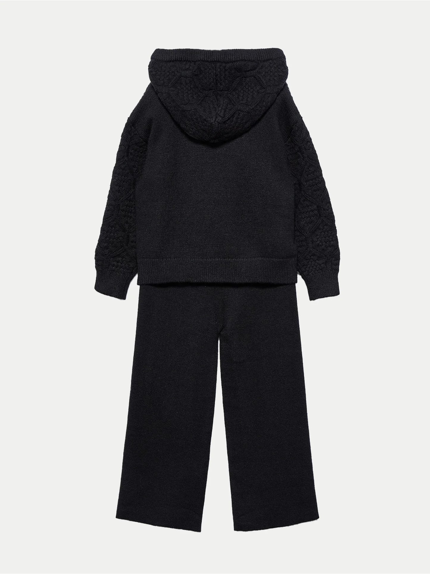 Abel&Lula Kız Çocuk Siyah Kazak Takım