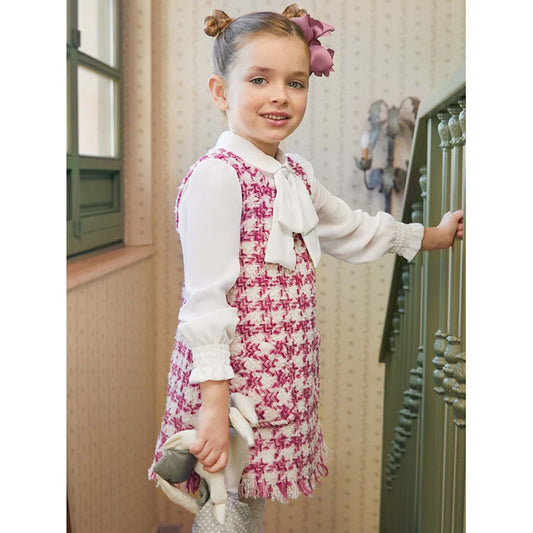 Abel&Lula Pembe Kız Çocuk Elbise