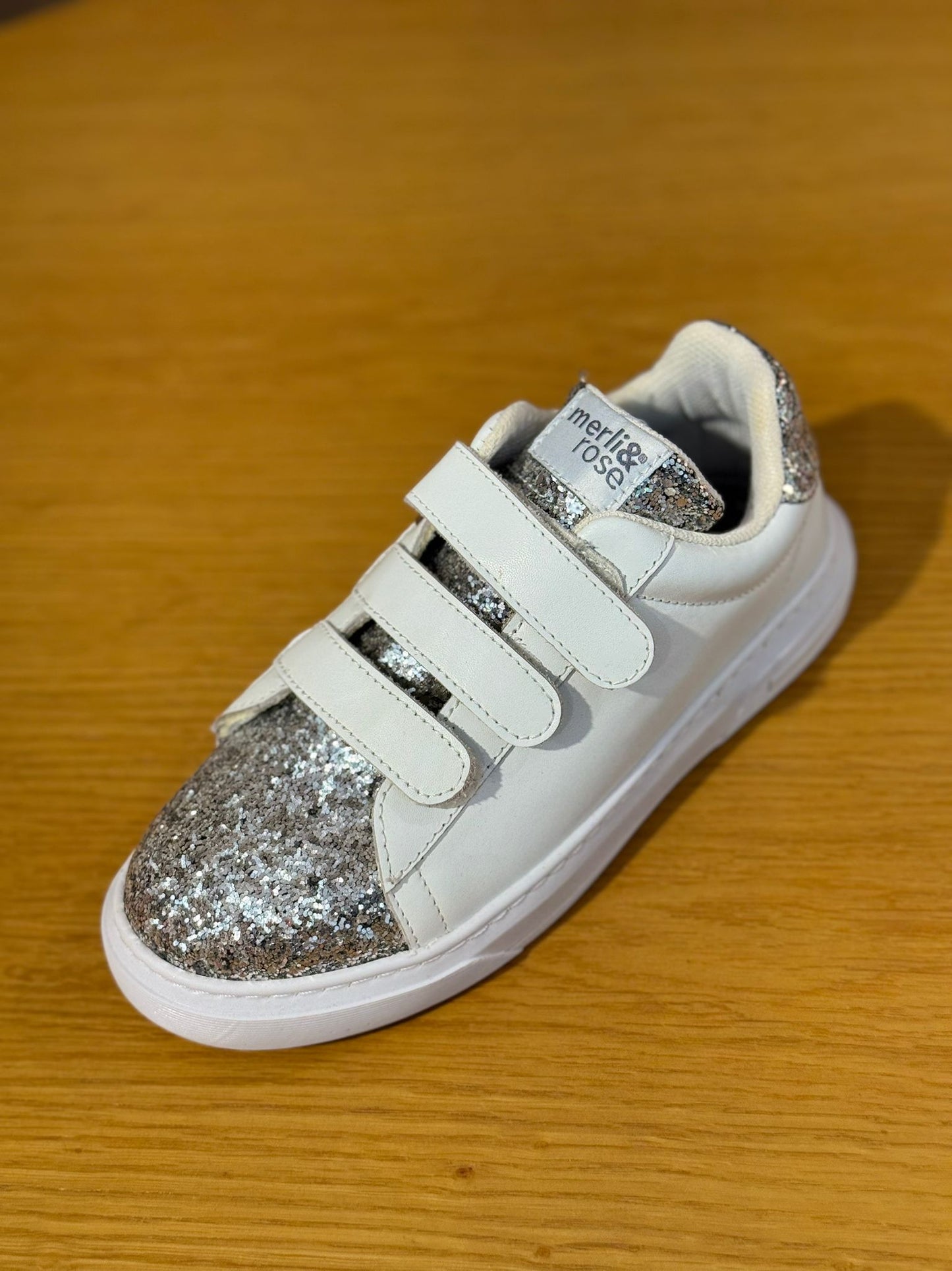 Merli&Rose Star Deri Sneaker | Trio Beyaz Gümüş