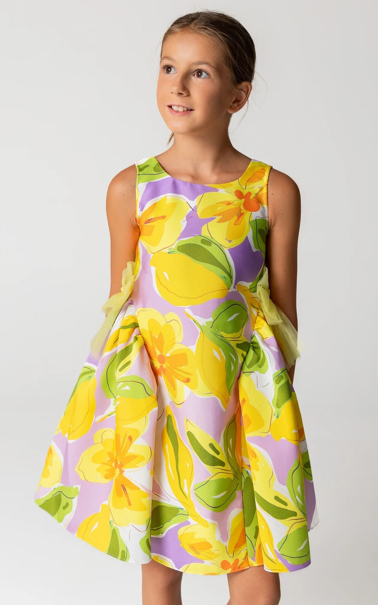 SheShe Sarı Çiçek Elbise