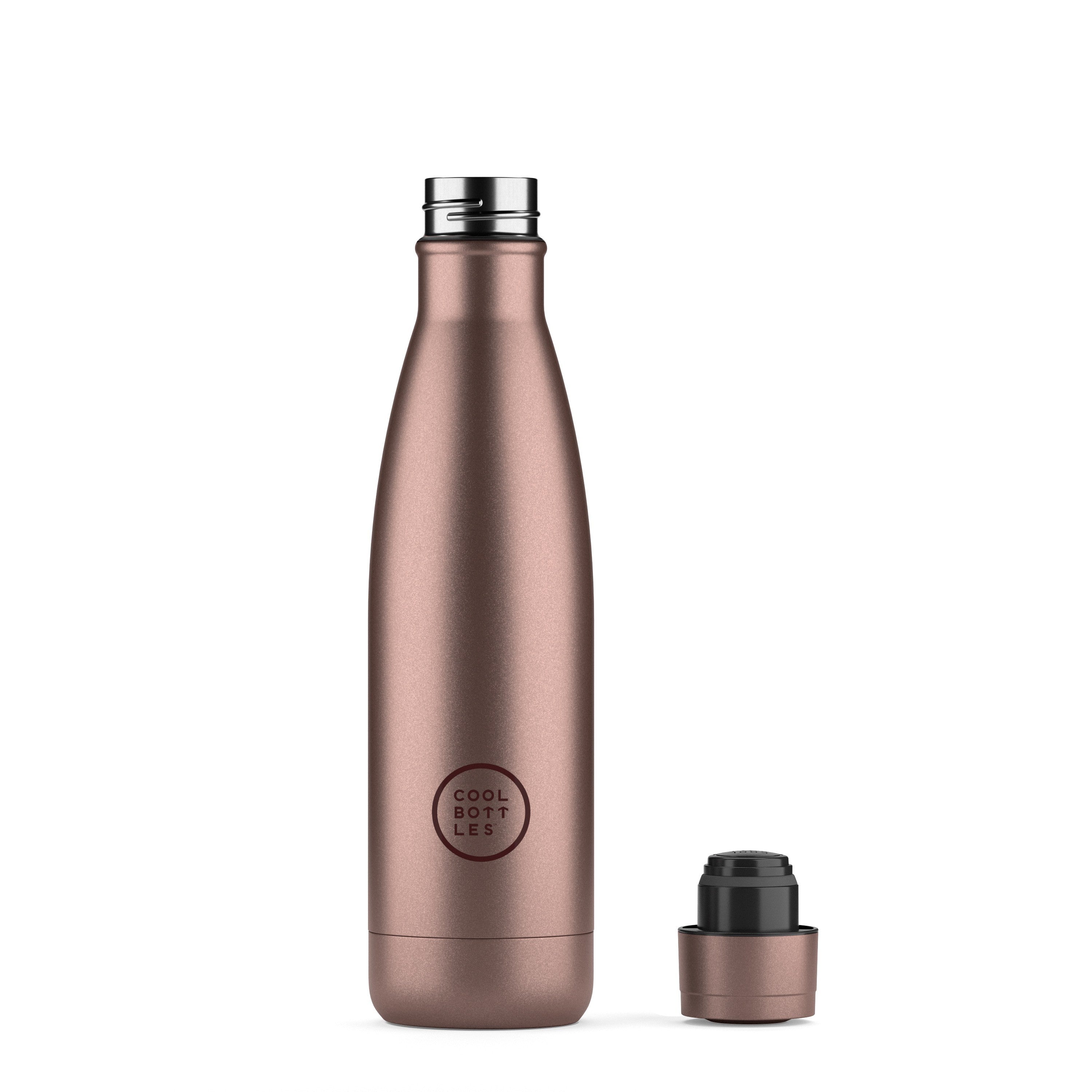 Cool Bottles Paslanmaz Çelik Şişe - The Bottle Metallic Rose 500ml