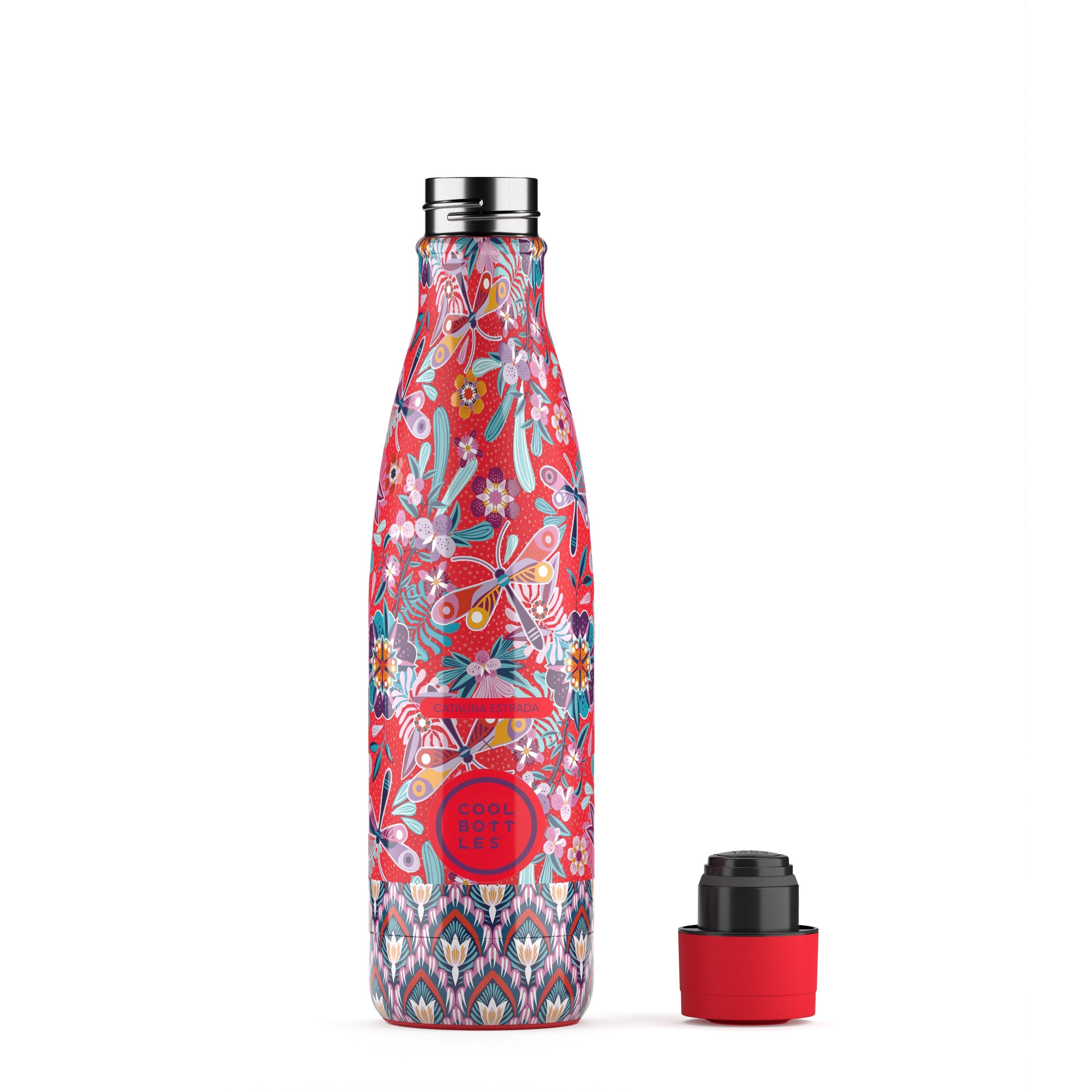 Cool Bottles Paslanmaz Çelik Şişe - The Bottle Dragonfly Paradise 500 ML