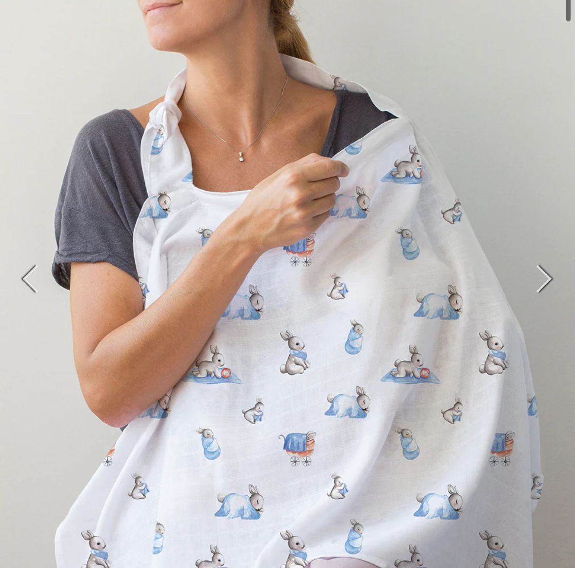 Müslin Bebek Emzirme Önlüğü - Bébé Lapin
