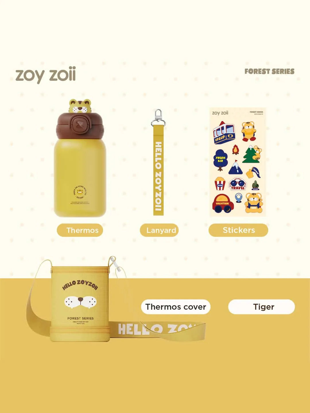 Zoyzoii Animal Serisi Termos – Tiger