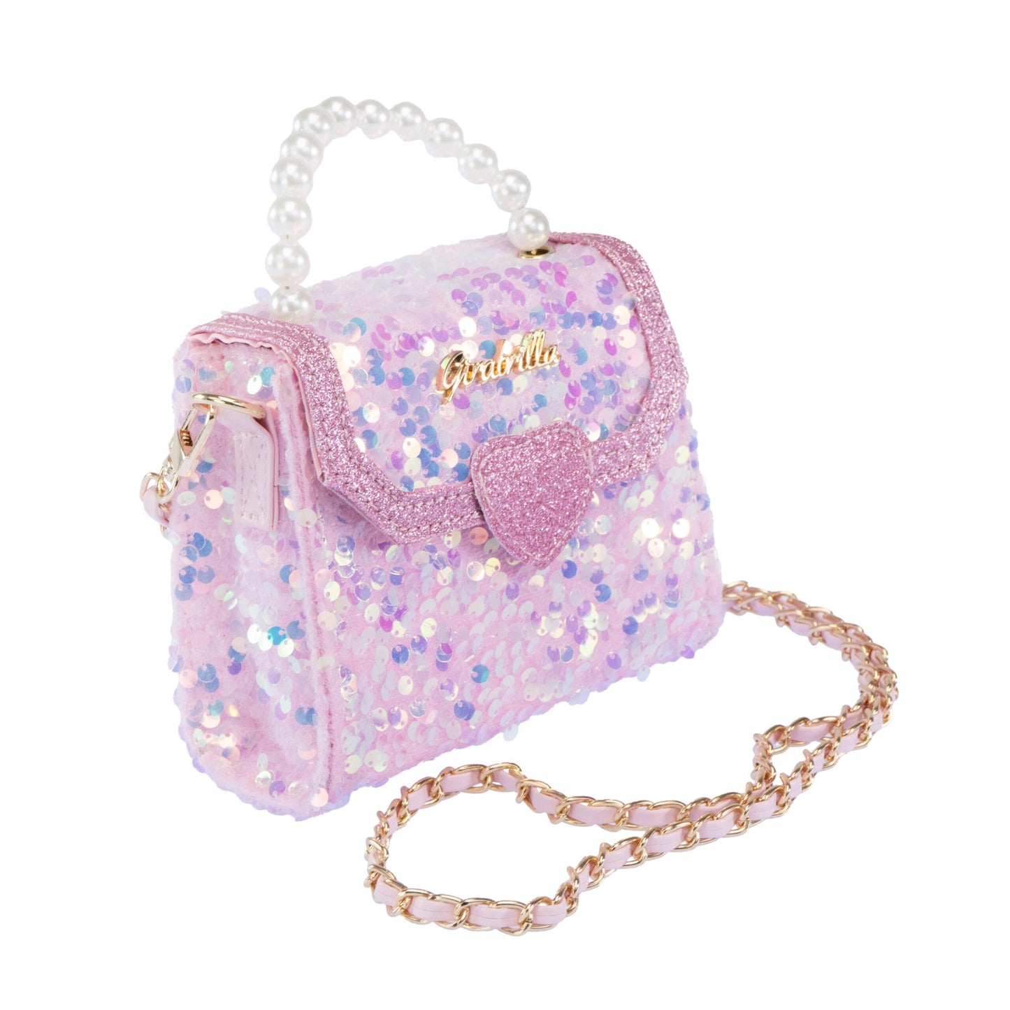 Girabrilla Işıltılı Kapaklı Omuz Çantası