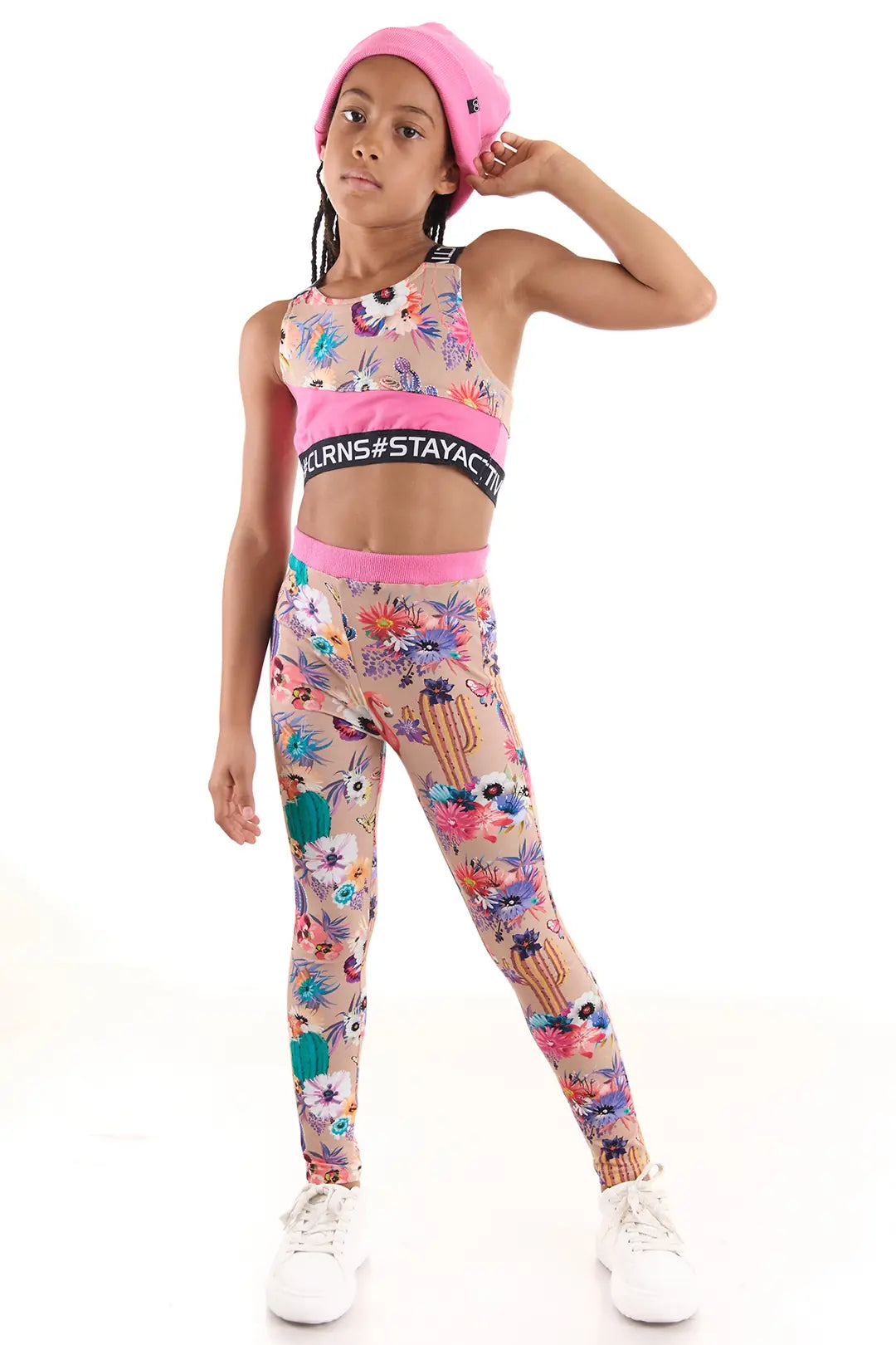 Colorinas Baskılı Basic Penye Tayt