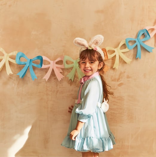 Meri Meri - Tissue Paper Bow Garland - Fiyonk Asılan Süsler (x3)