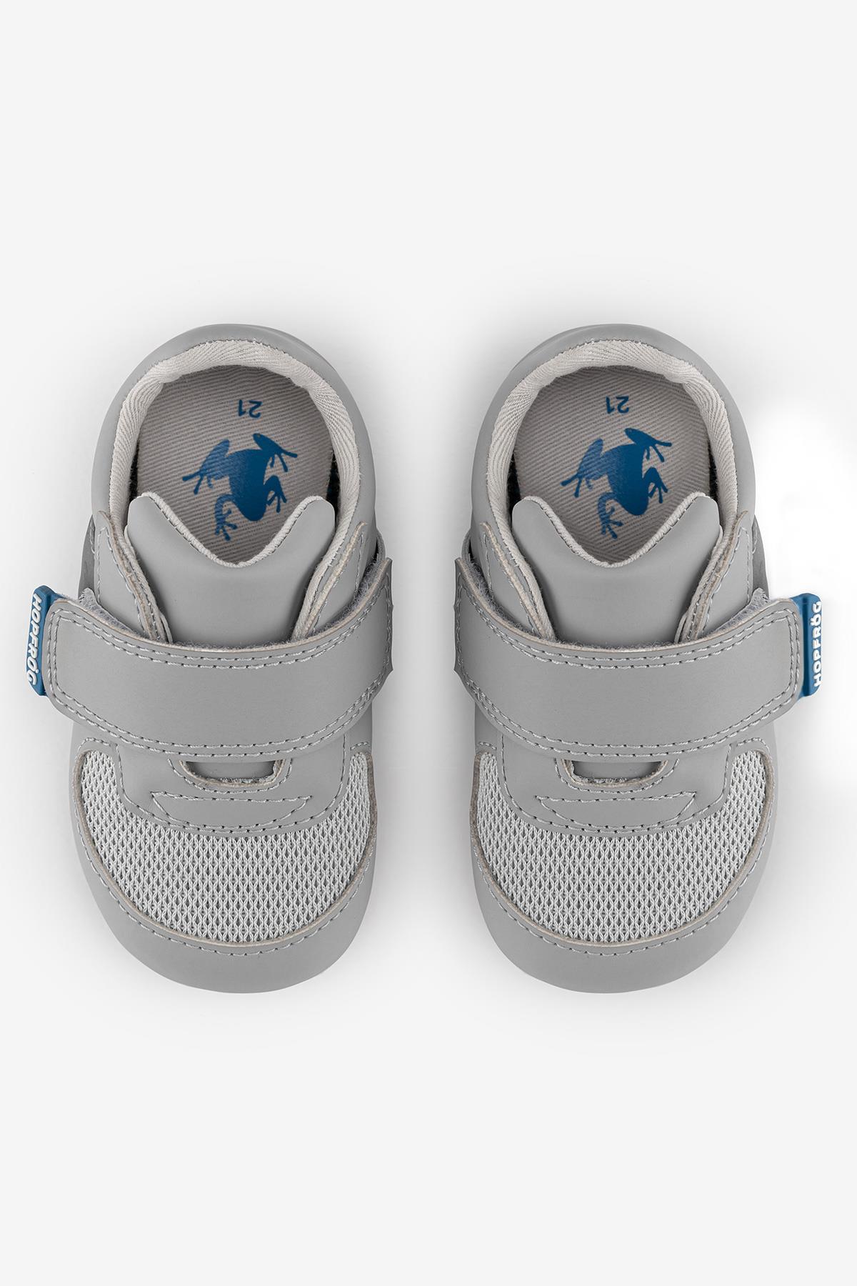 Hopfrög ⁠Smart Walker First Prime Super Mat Havalı Gri Barefoot İlk Adım Bebek Ayakkabı