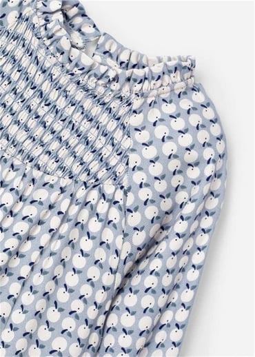 Mayoral Kız Çocuk Baskılı Elbise Mavi