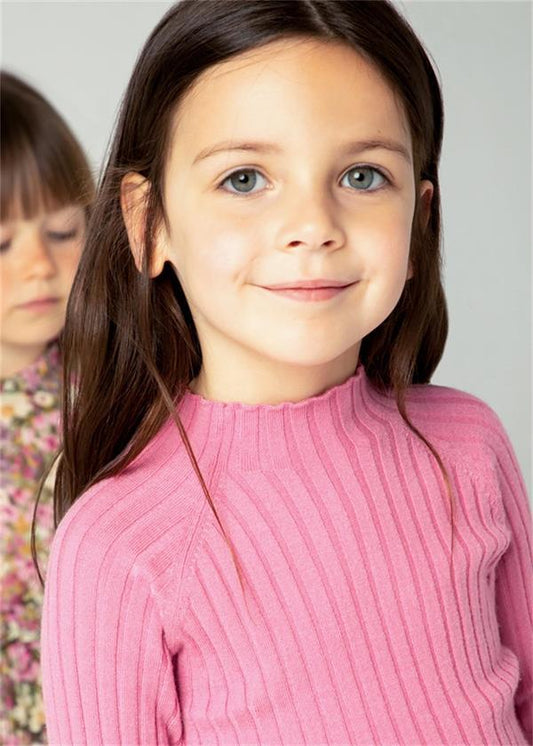 Mayoral Balıkçı Yaka Tshirt Pembe 4062