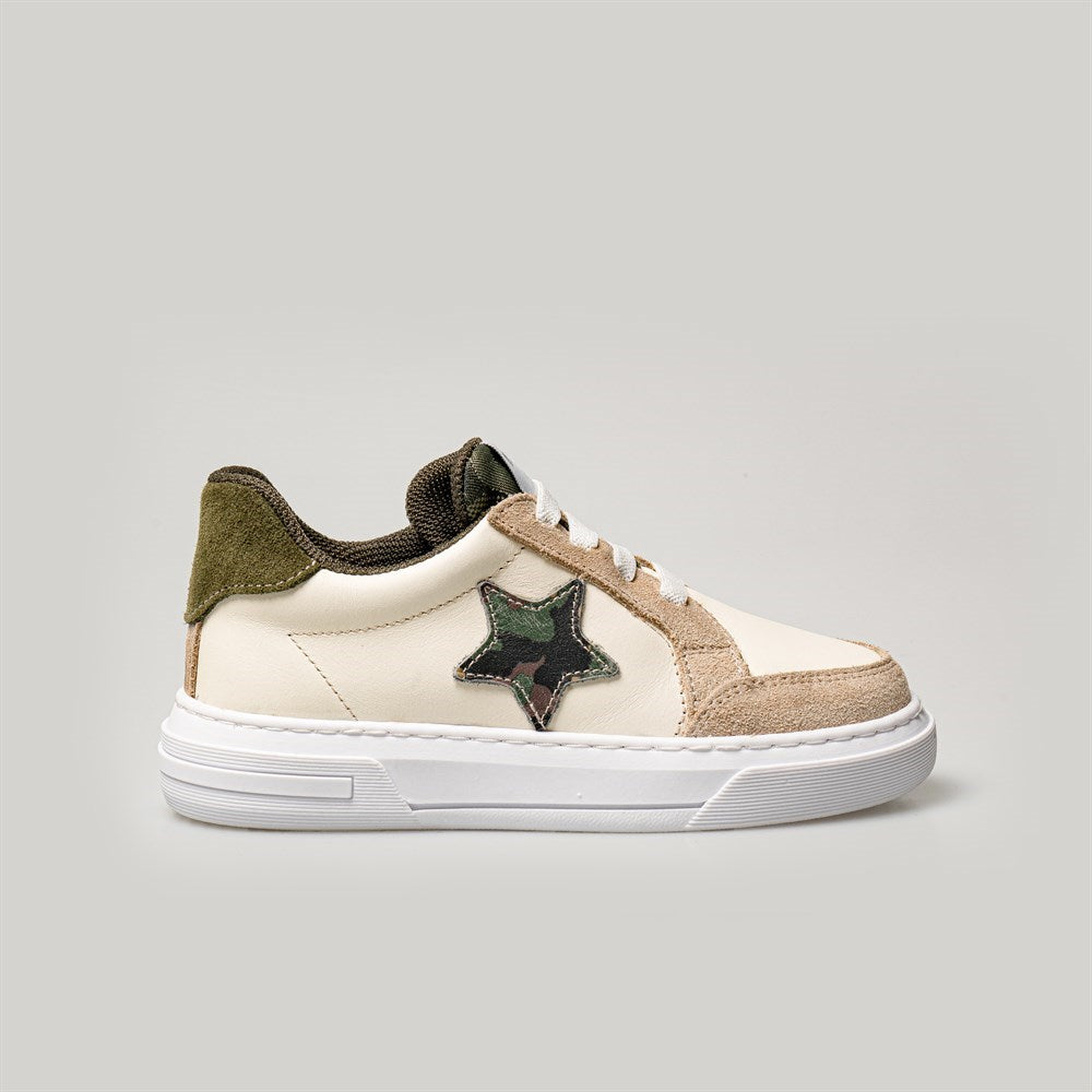 Merli&Rose Star Deri Sneaker | Kamuflaj