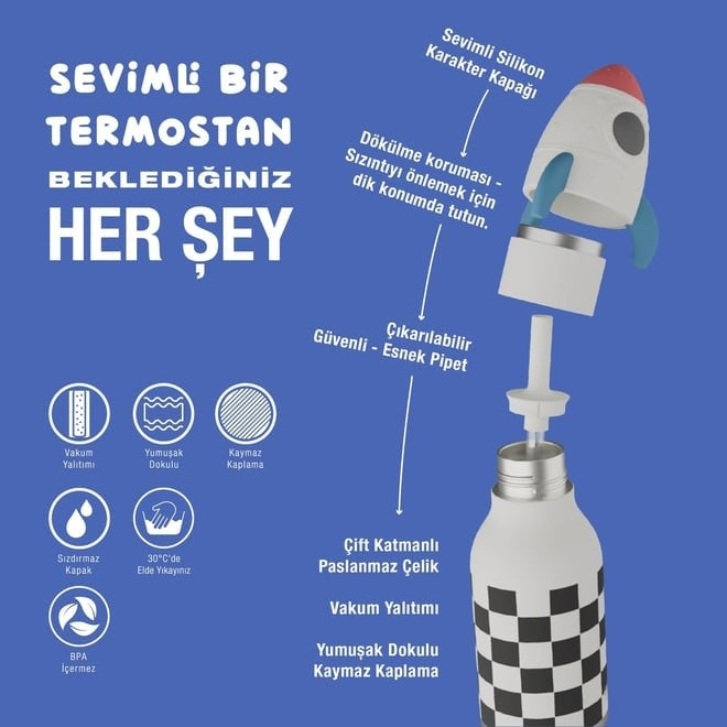 Asobu Bestie Bottle - Rocketship
