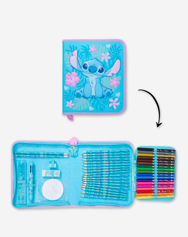 Smiggle Stitch Fermuarlı Kırtasiye Hediye Seti