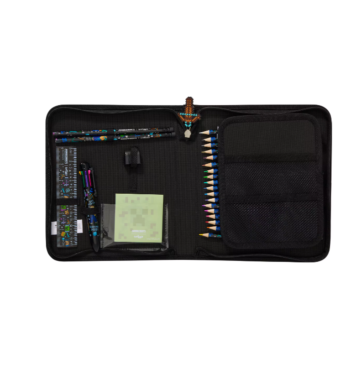Smiggle Minecraft Hardtop Fermuarlı Kırtasiye Hediye Seti