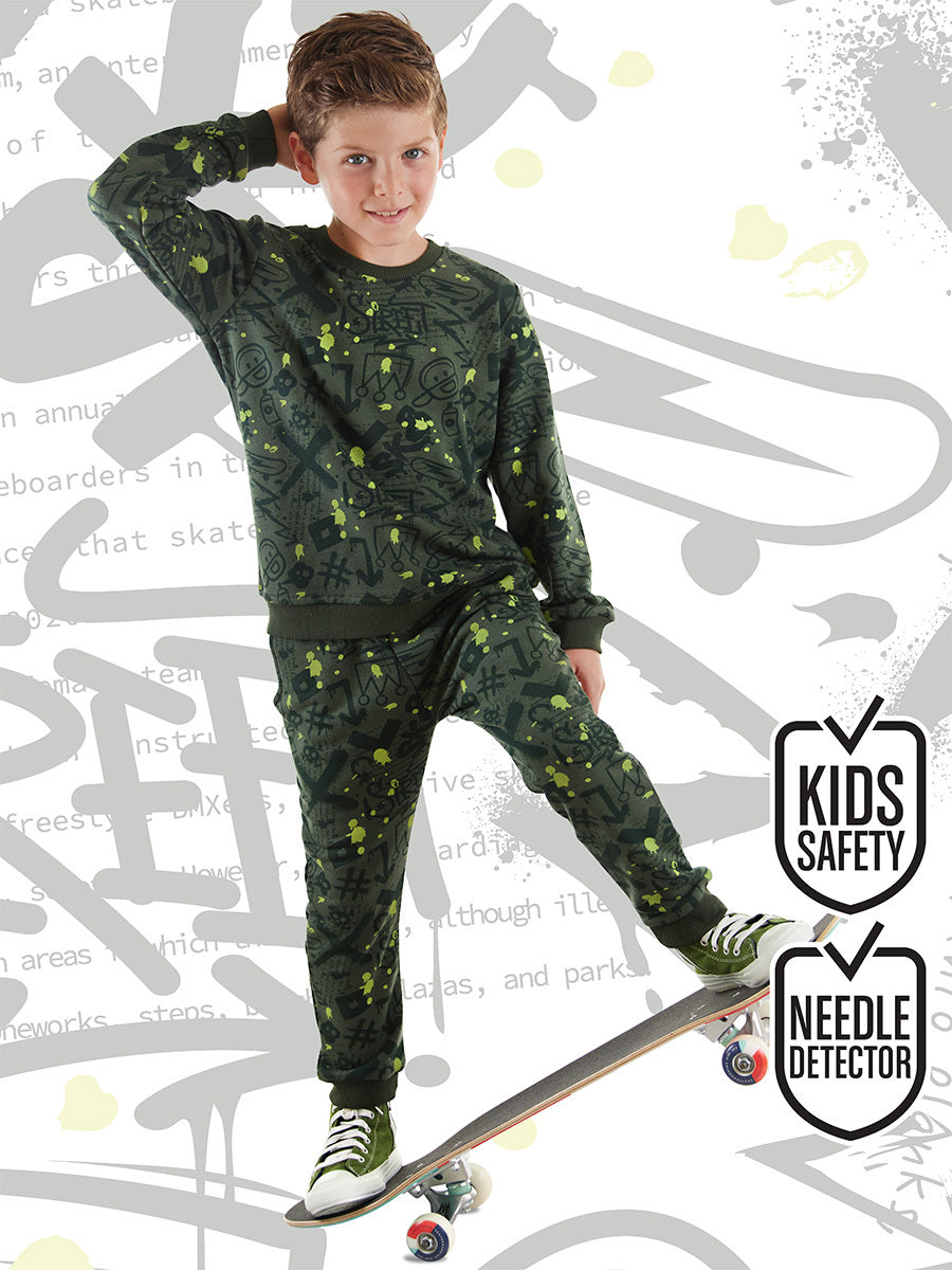 Denokids Splash Erkek Çocuk Eşofman Takım