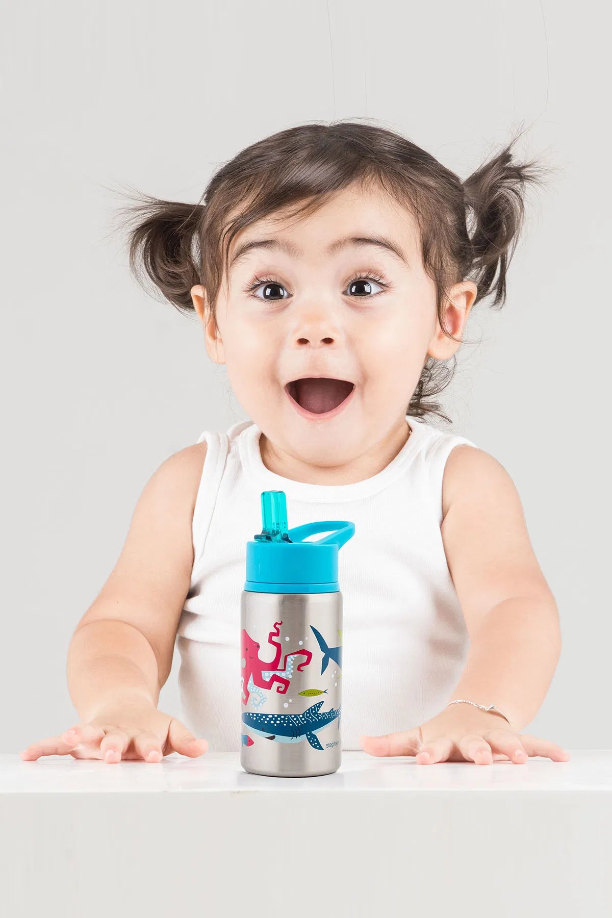 Stephen Joseph Paslanmaz Çelik Suluk 530 ml Köpek Balığı 3 Yaş+