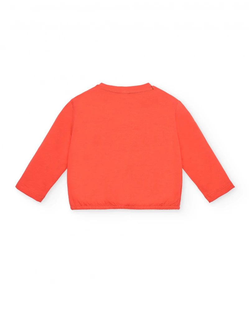 Tuc Tuc Kız Çocuk Big Hug Kalpli Bluz-Kırmız