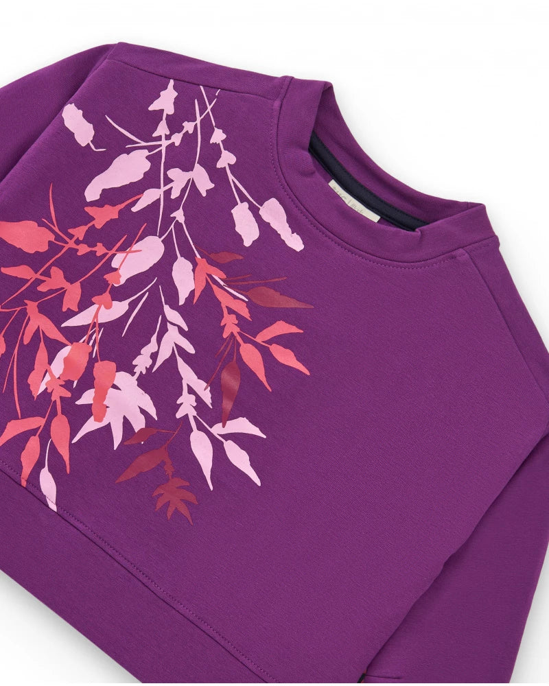 Tuc Tuc Kız Çocuk Tayt Takım-Mor