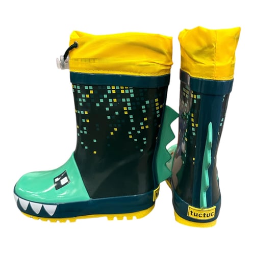 Tuc Tuc Erkek Çocuk Yağmur Botu Kauçuk Dinazor-Yeşil