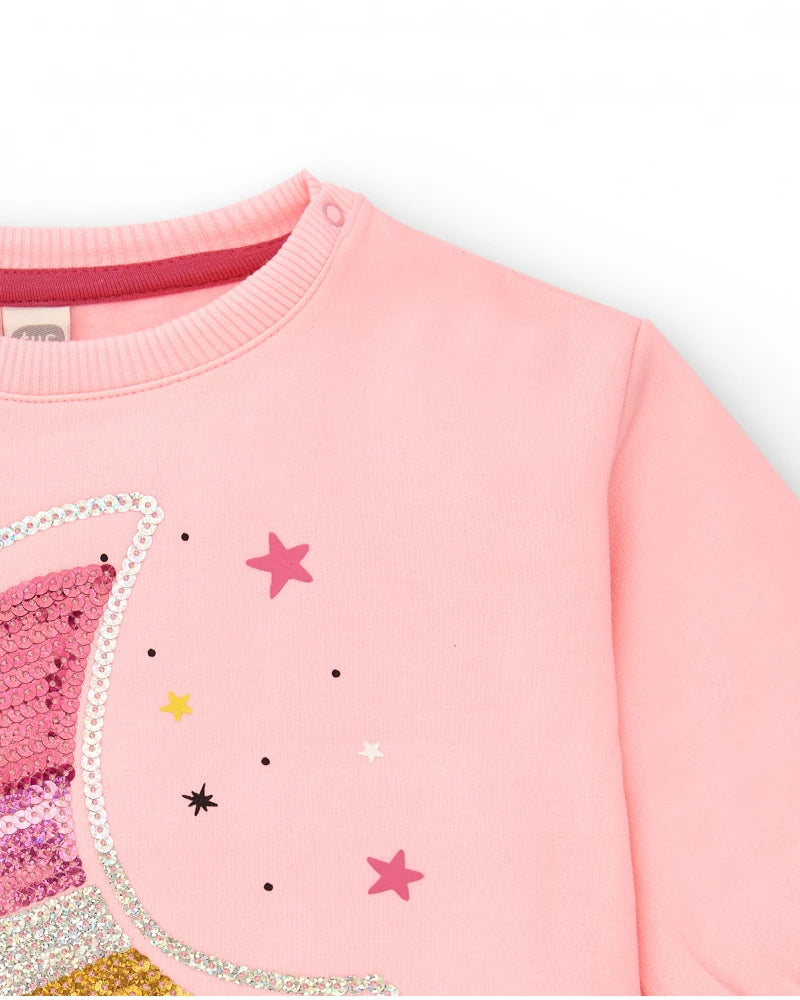 Tuc Tuc Kız Çocuk Pembe Sweatshirt