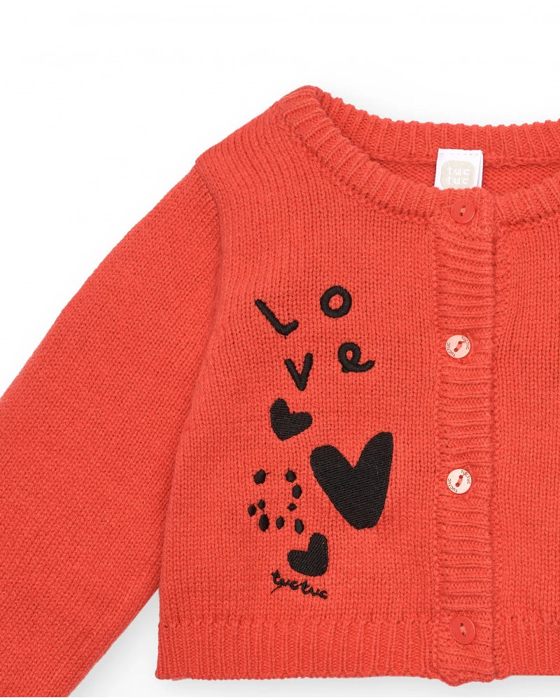 Tuc Tuc Kız Çocuk Kırmızı Ceket