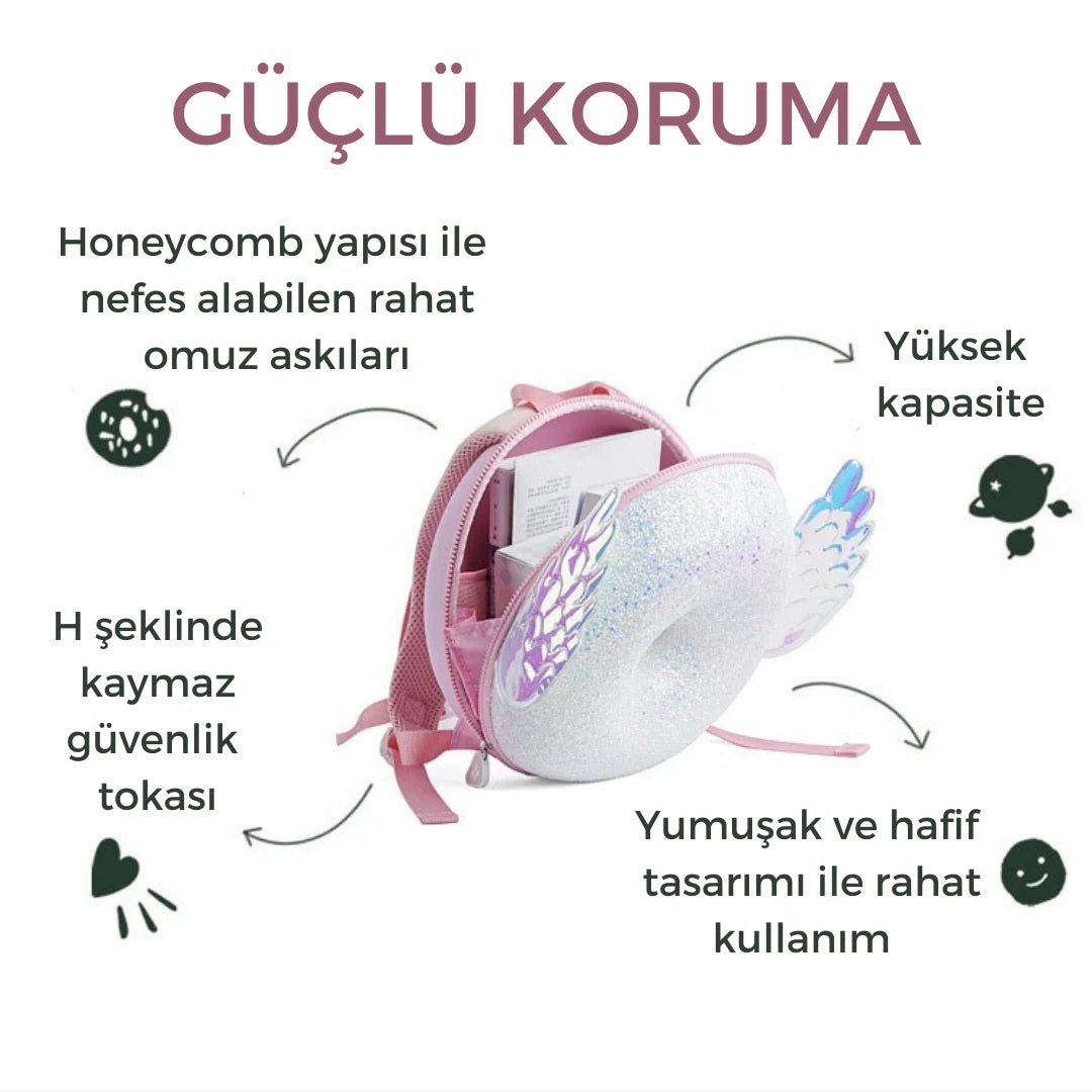 ZOYZOII Donut Serisi Sırt Çantası/ Shiny Angel